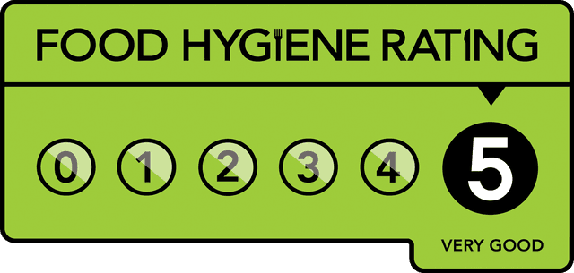 food and hygine rated 5 stars